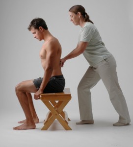Seated Rolfing SI back work